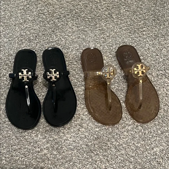 Tory Burch jelly thong sandals. 6 - Picture 1 of 11